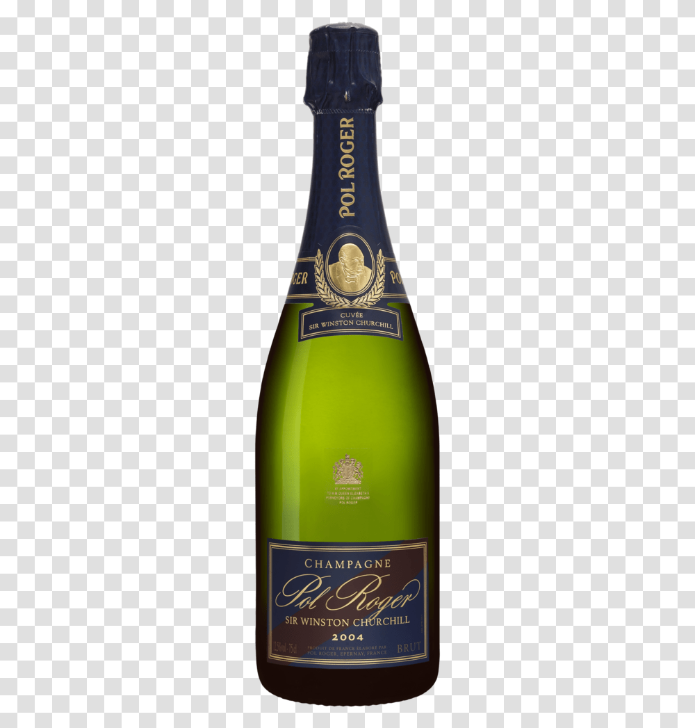 Champagne Pol Roger Sir Winston Churchill 2004, Alcohol, Beverage, Drink, Bottle Transparent Png