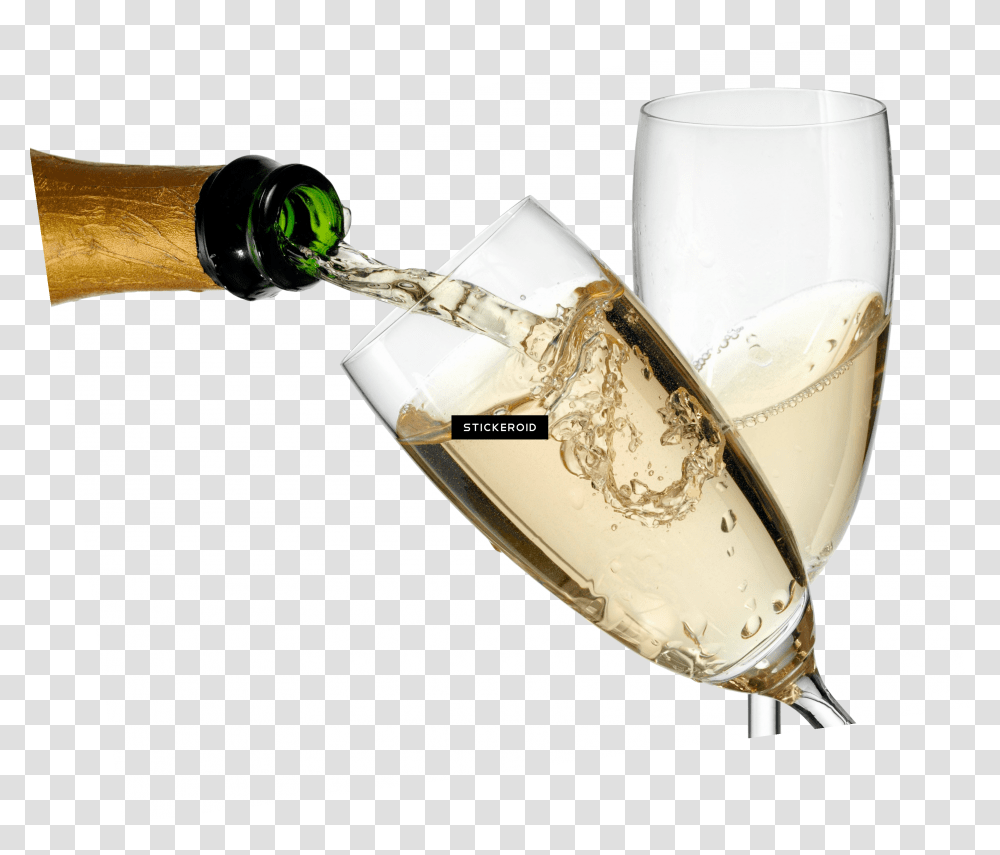 Champagne Popping Sparkling Wine Glass Transparent Png