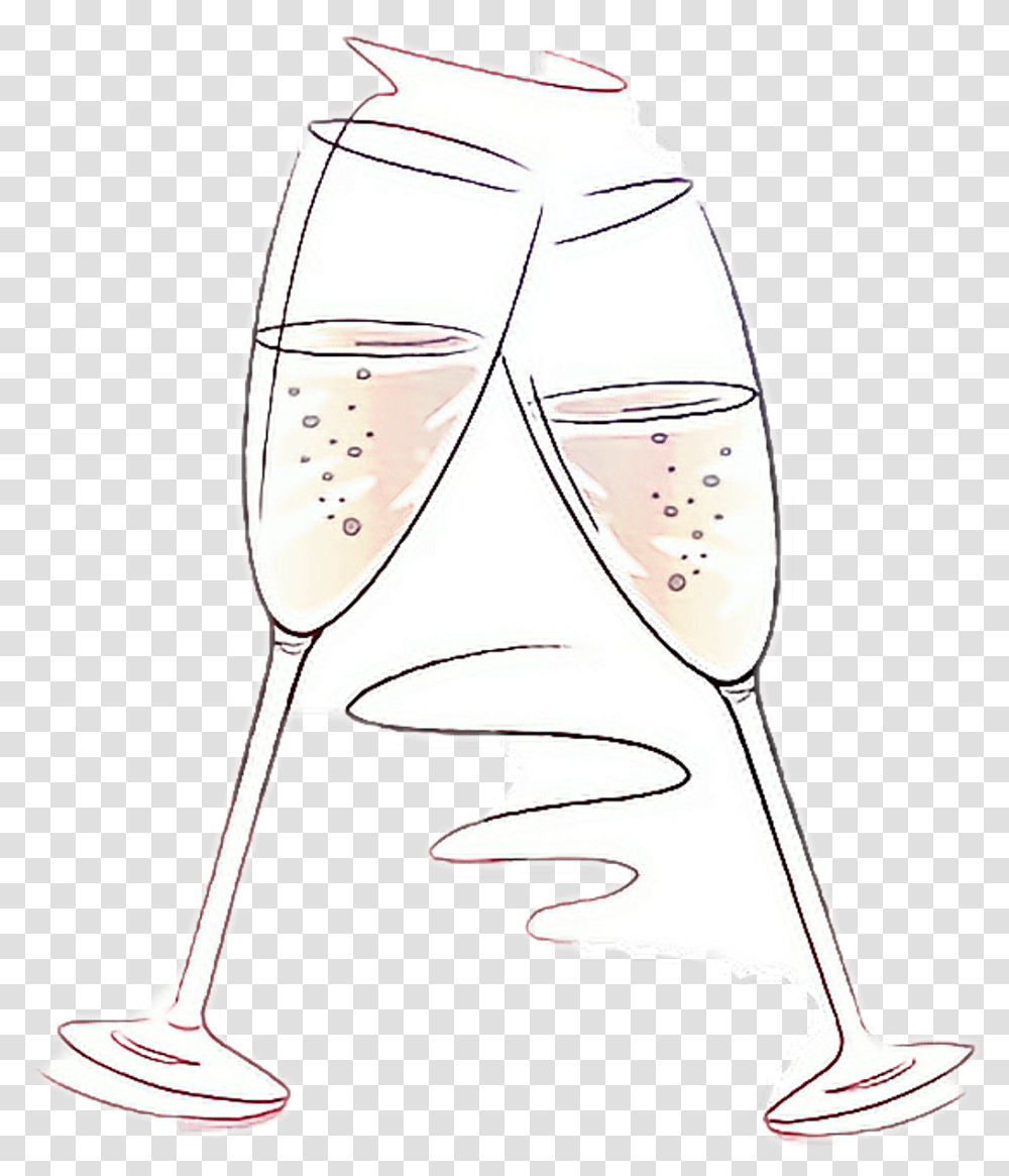 Как подавать шампанское нарисовать
