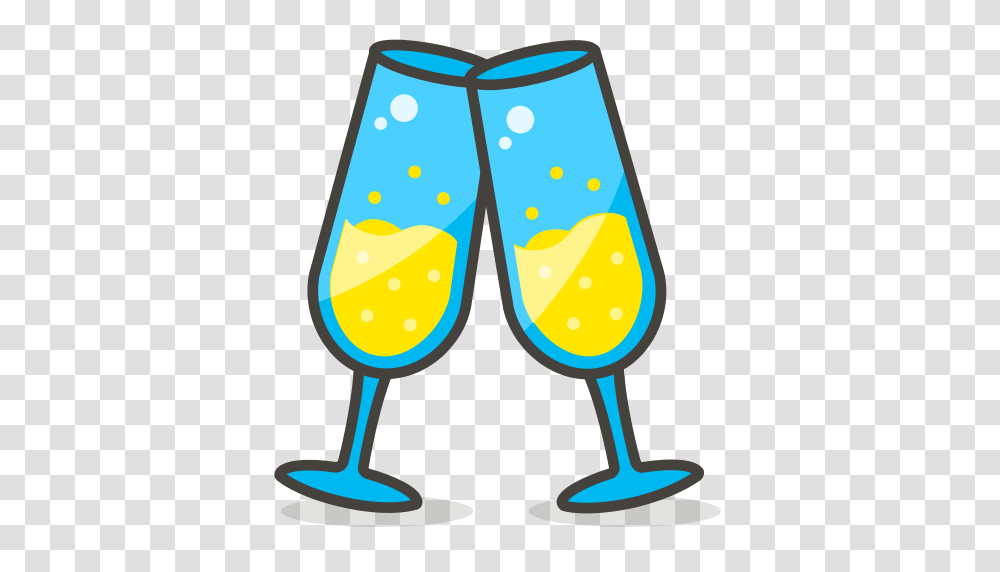 Champagne Toast Icon Free Of Another Emoji Icon Set, Glass, Beverage, Drink, Goblet Transparent Png