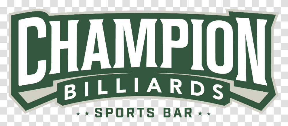 Champion Billiards Sports Bar Champions Billiards Sports Bar, Word, Alphabet Transparent Png