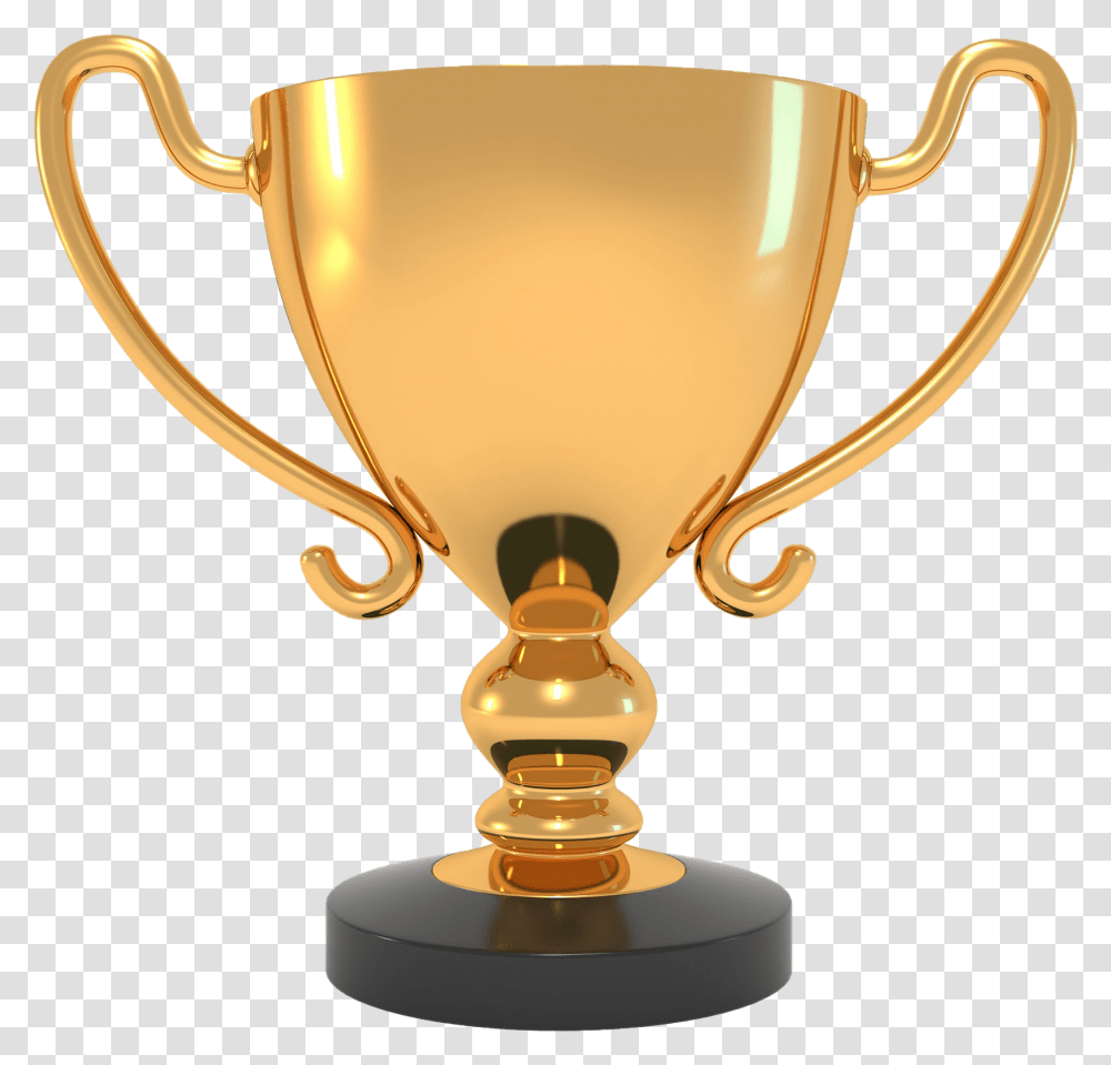 Champion Gold Cup High Quality Image Winner Cup 3d Model, Lamp, Trophy Transparent Png