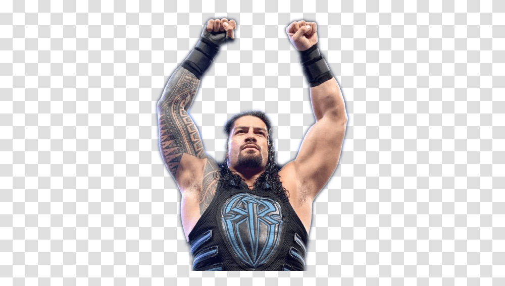 Champion Roman Reigns Image Barechested, Skin, Person, Tattoo, Face Transparent Png