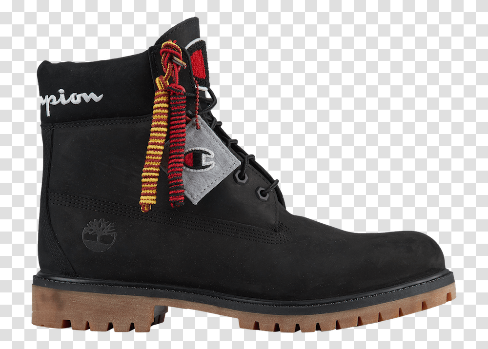 Champion Timberland Boots, Shoe, Footwear, Apparel Transparent Png