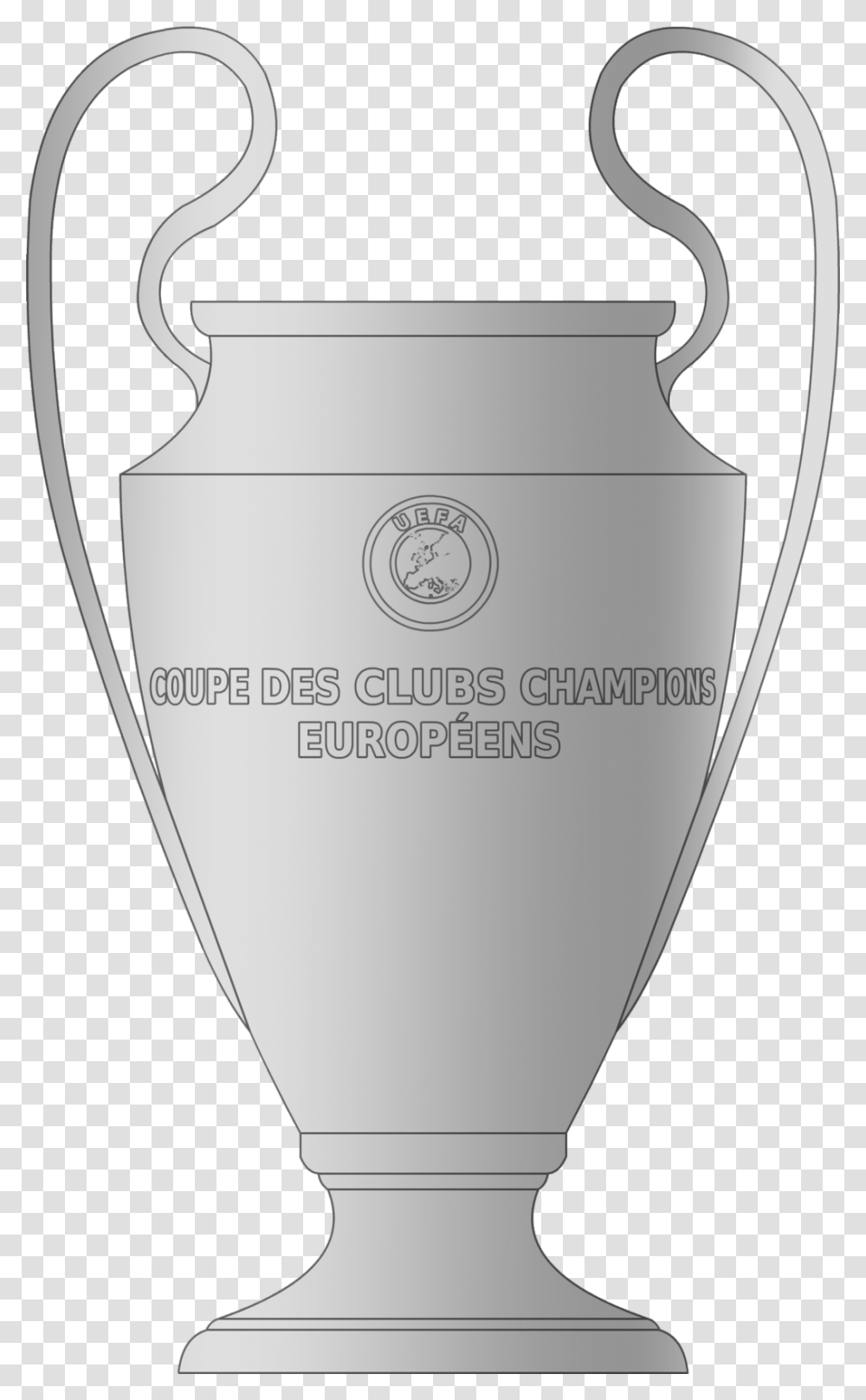 Champions League Trophy Drawing Download Champions League Trophy Drawing, Armor, Jar, Pottery, Urn Transparent Png