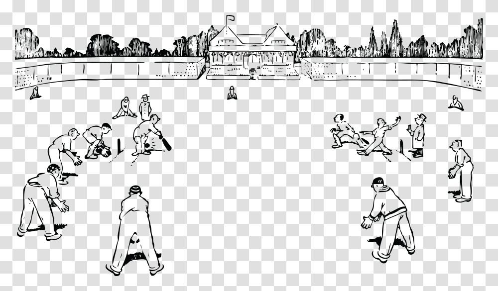 Championship Match Free Retro Sports Ground Clipart Black And White, Silhouette, Building, Architecture Transparent Png