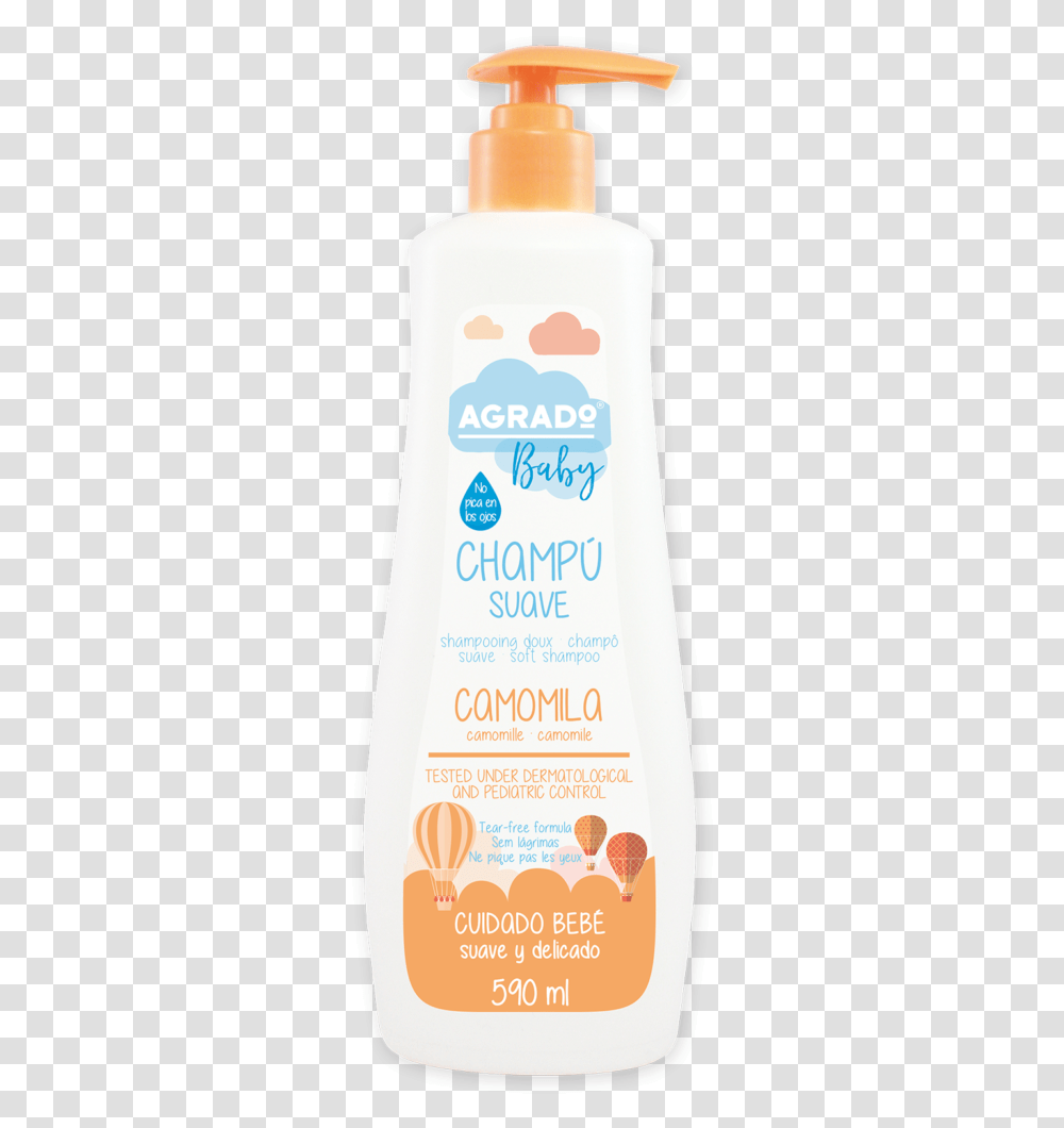 Champo Agrado Baby, Bottle, Cosmetics, Lotion, Shampoo Transparent Png