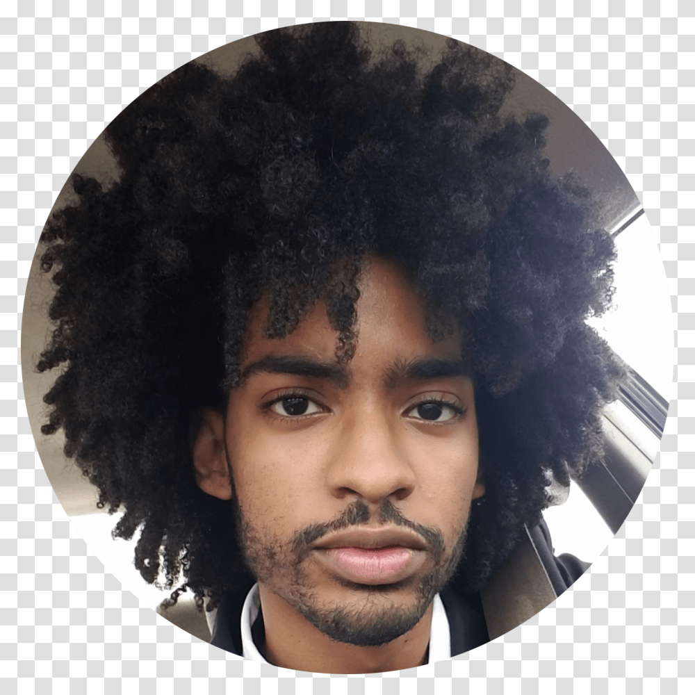 Chance Barrett Afro, Face, Person, Hair, Portrait Transparent Png