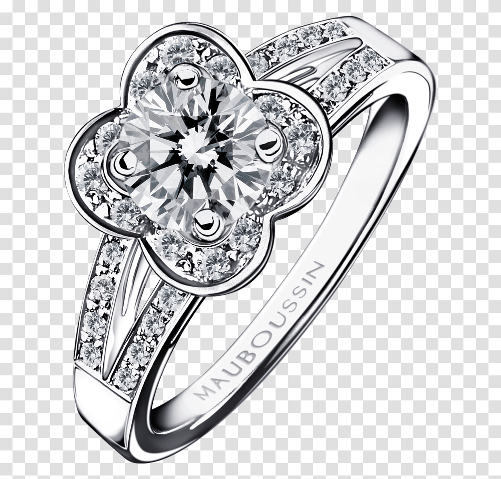 Chance Of Love N7 Ring White Gold And Diamonds Chance Of Love, Platinum, Gemstone, Jewelry, Accessories Transparent Png
