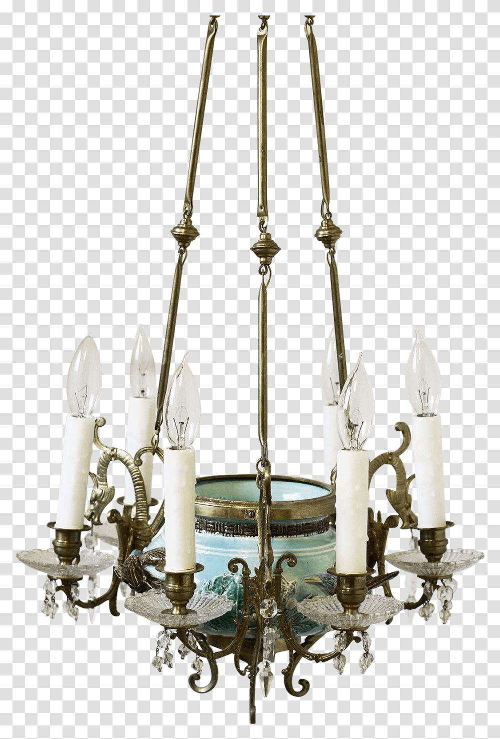 Chandelier, Lamp, Bronze, Candle Transparent Png