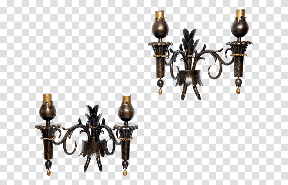 Chandelier, Lamp, Bronze, Light Fixture, Crystal Transparent Png