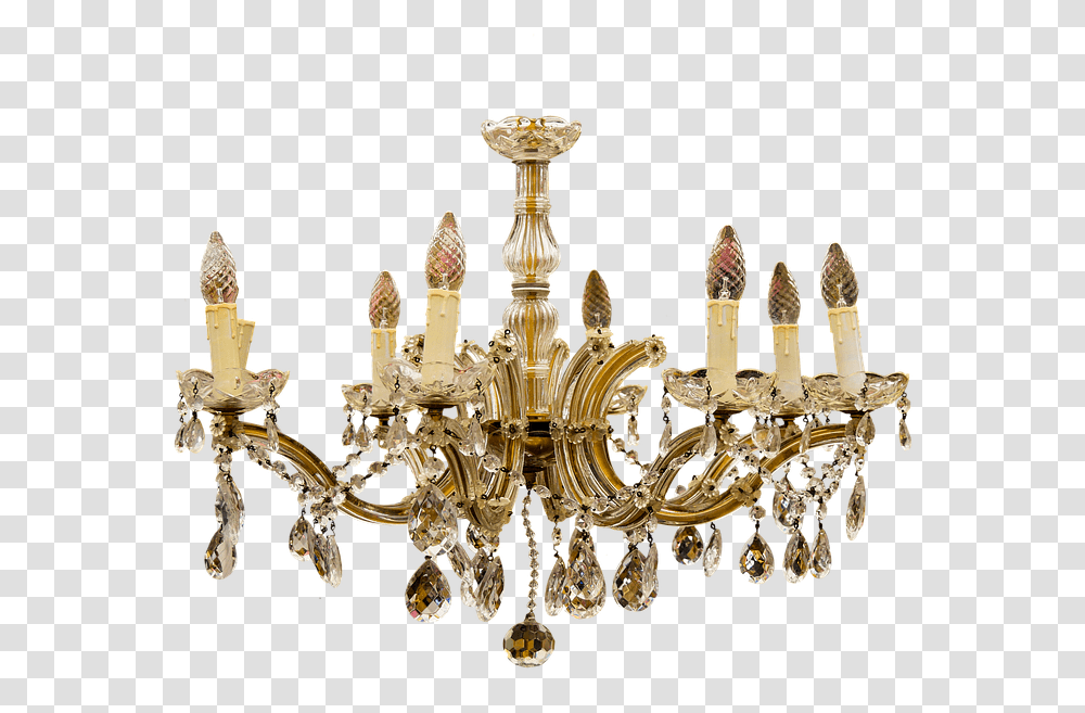 Chandelier Lamp Candlestick Isolated Lighting Background Chandelier, Crystal Transparent Png