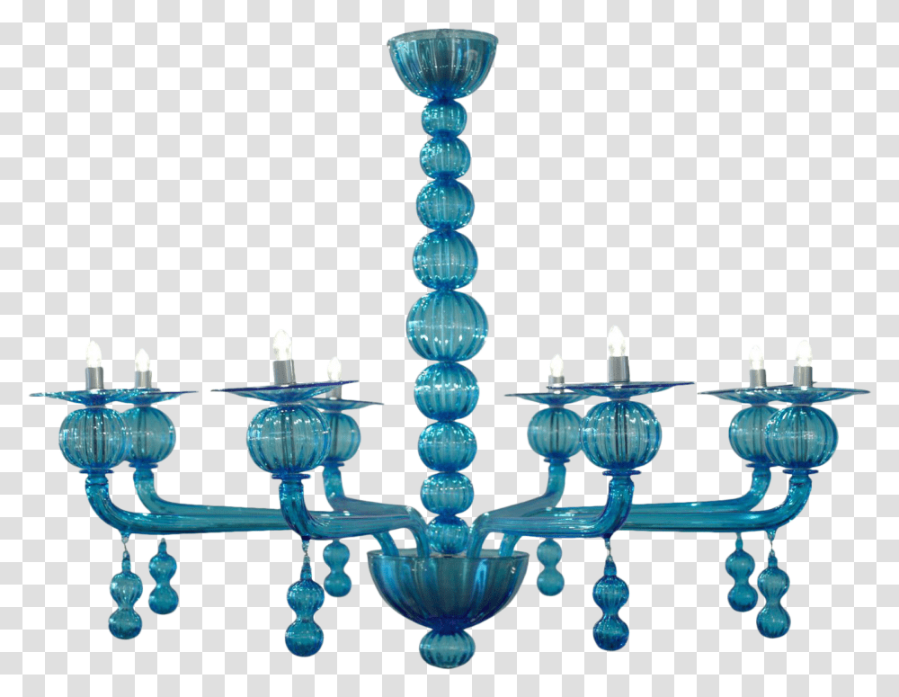 Chandelier, Lamp, Crystal, Turquoise Transparent Png