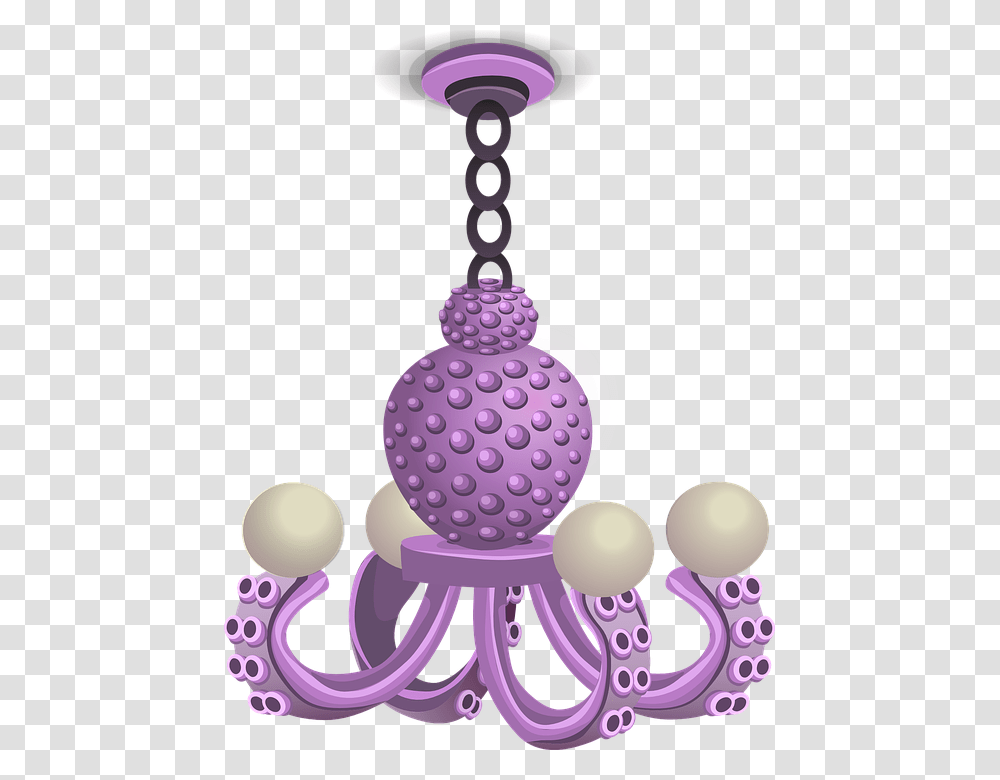 Chandelier Lamp Light Lighting Purple Hanging Lampu Gantung Ungu, Rattle, Sphere, Ball Transparent Png