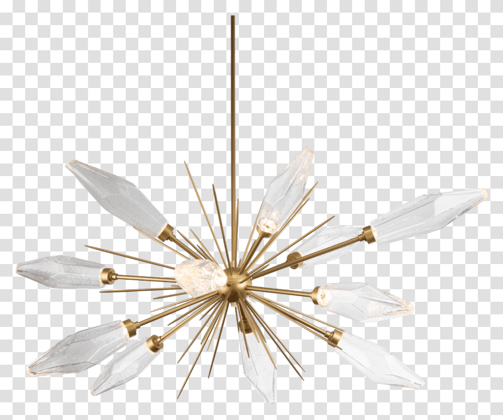 Chandelier With Raw Crystal, Plant, Arrow, Flower Transparent Png