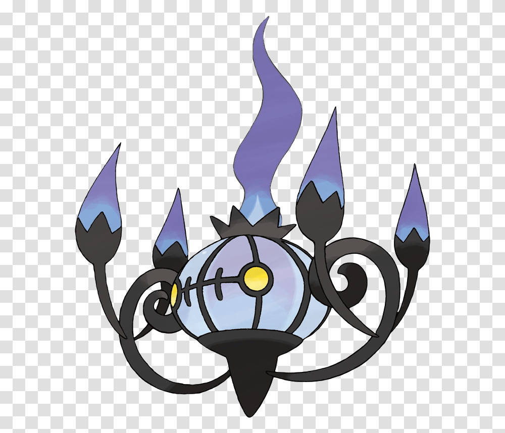 Chandelure Pokmon Bulbapedia The Communitydriven Chandelier Pokemon, Person, Human, Light, Weapon Transparent Png