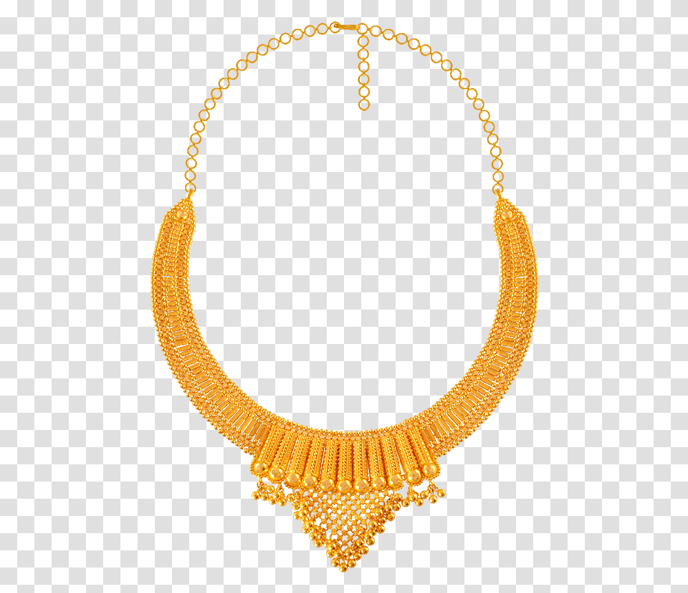 Chandra Jewellers 22kt Yellow Gold Necklace For Women Gold Necklace Kalyan Jewellers, Jewelry, Accessories, Accessory Transparent Png