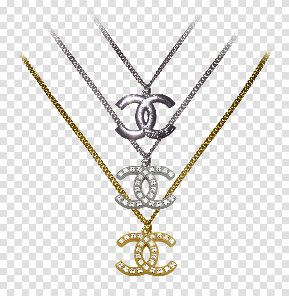 Chanel Cc Pendant Chain Chanel Cc Pendant, Necklace, Jewelry, Accessories, Accessory Transparent Png