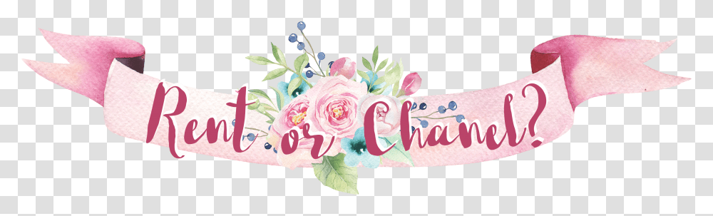 Chanel Flower Watercolor Blue And Pink, Floral Design, Pattern Transparent Png