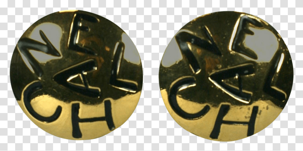 Chanel Logo Earrings Emblem, Helmet, Gold, Coin, Money Transparent Png