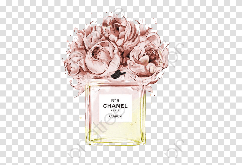 Chanel Perfume Clipart Flower Cartoons Chanel No 5 Flowers, Plant, Blossom, Peony Transparent Png