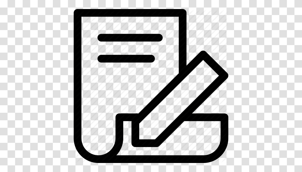 Change Document Dokument Edit Pen Pencil Template Icon, Piano, Alphabet, Goggles Transparent Png