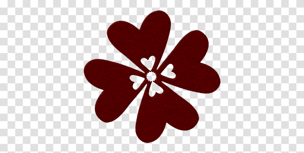 Change Felt Flower Red Hearts Graphic By Marisa Lerin Lovely, Plant, Pollen, Blossom Transparent Png