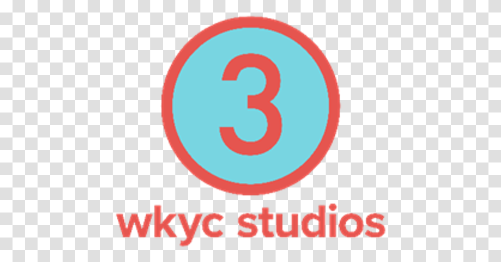 Channel 3 Gets New Logo Rebrands As '3news Wkyc Logo, Number, Symbol, Text, Poster Transparent Png