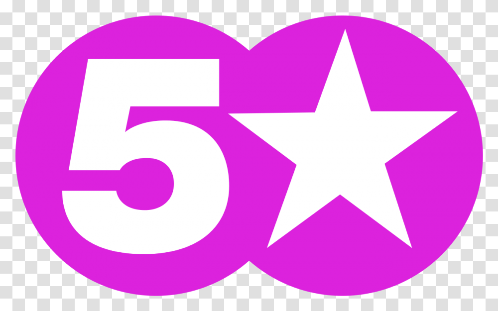 Channel 5 Star Channel 5 Logo, Symbol, Star Symbol, Purple Transparent Png