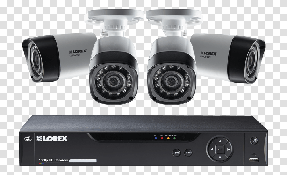 Channel Series Security Dvr System With 1080p Hd Camera Security System, Electronics, Indoors, Video Camera, Adapter Transparent Png