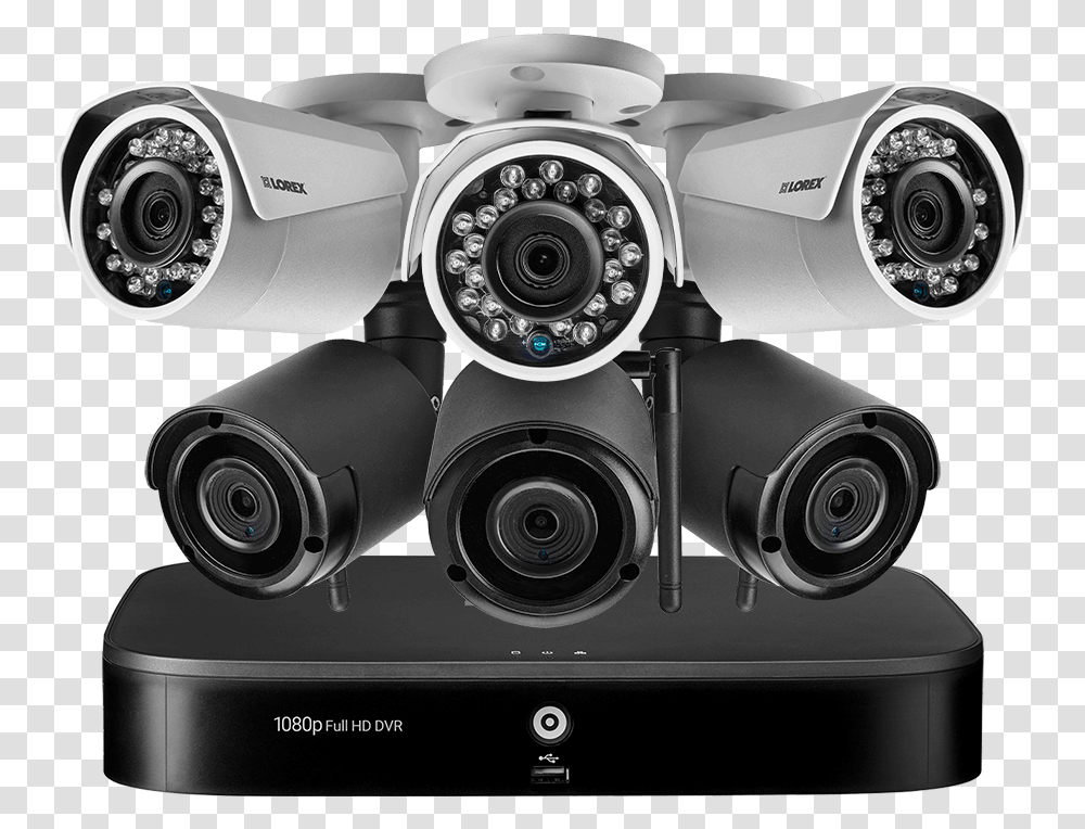 Channel System With 3 Wireless And 3 Hd 1080p Resolution Cameras De Surveillance, Electronics, Stereo, Video Camera, Security Transparent Png