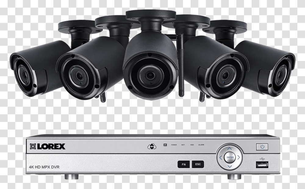 Channel System With 5 Wireless Security Cameras 5 Wireless Home Security Cameras, Cooktop, Indoors, Electronics, Binoculars Transparent Png