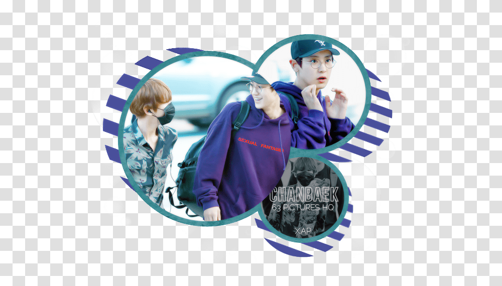 Chanyeol Circle Chanyeol And Baekhyun Airport, Person, Poster, Advertisement Transparent Png