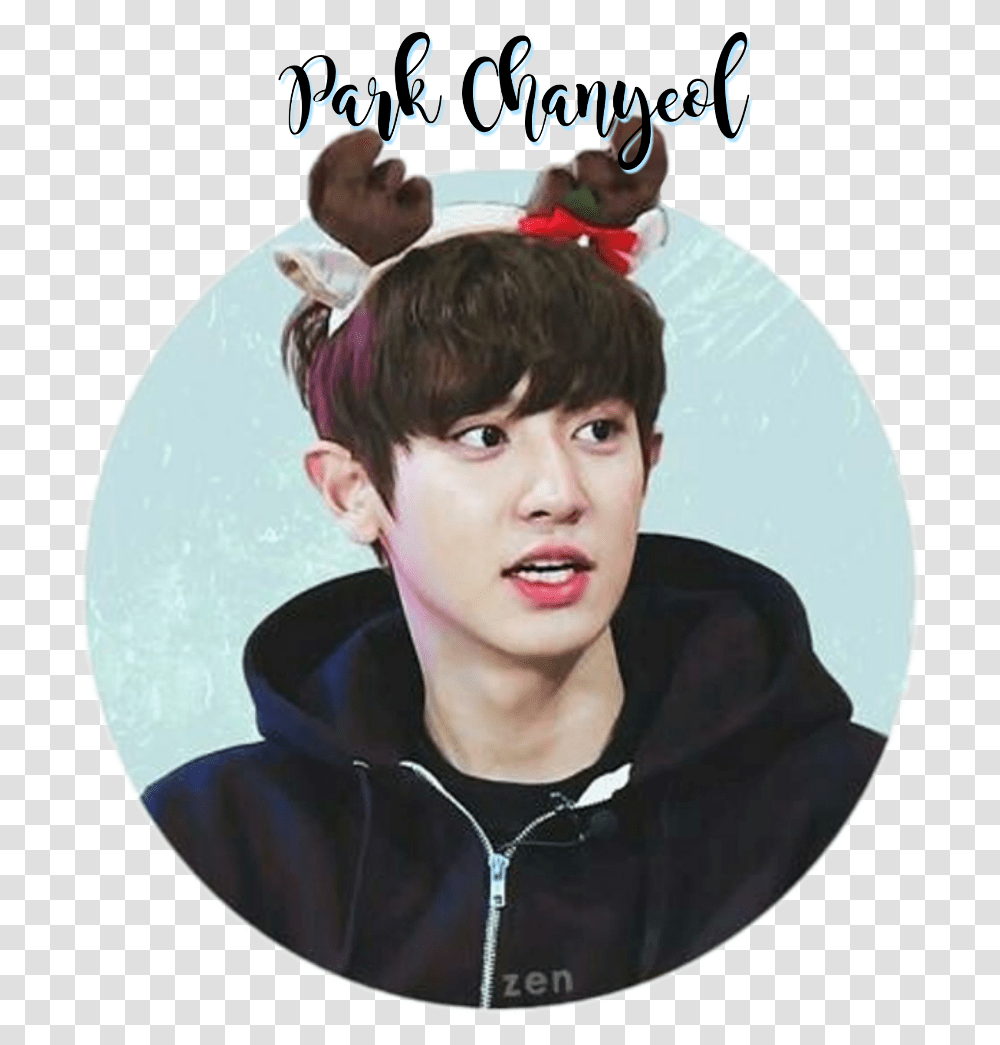 Chanyeol Real Pcy Exo Parkchanyeol Park Korea Chanyeol Sticker, Face, Person, Pendant, Female Transparent Png