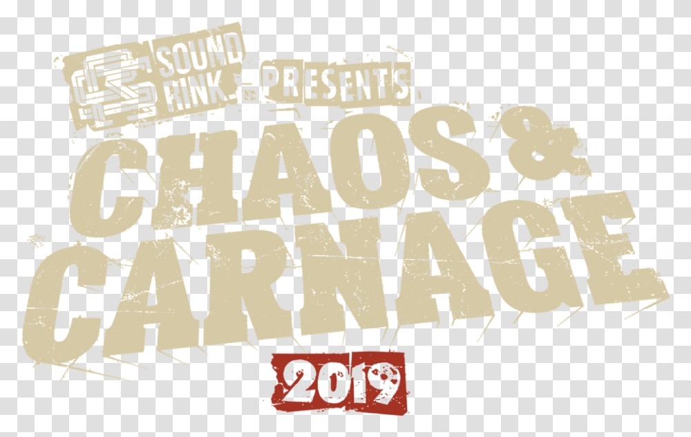 Chaos Carnage Poster, Text, Alphabet, Word, Advertisement Transparent Png
