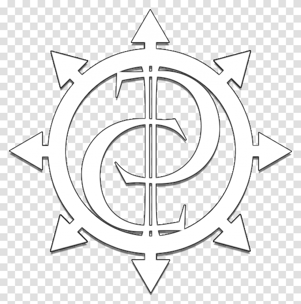 Chaos Symbol, Emblem, Stencil, Logo, Trademark Transparent Png