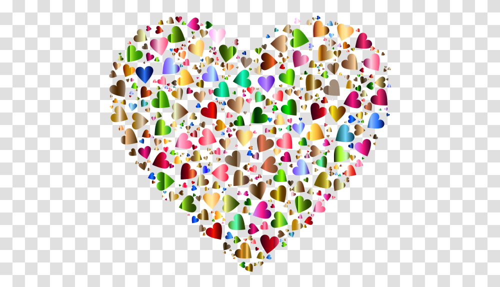 Chaotic Colorful Heart Fractal Pattern Free Svg Diversity Pictures Of Unity, Balloon, Confetti, Paper, Graphics Transparent Png