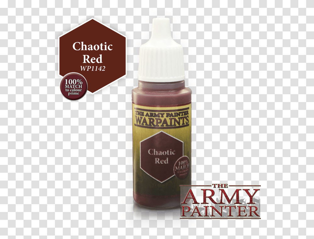 Chaotic Red Paint Crusted Sore Army Painter, Label, Bottle, Cosmetics Transparent Png