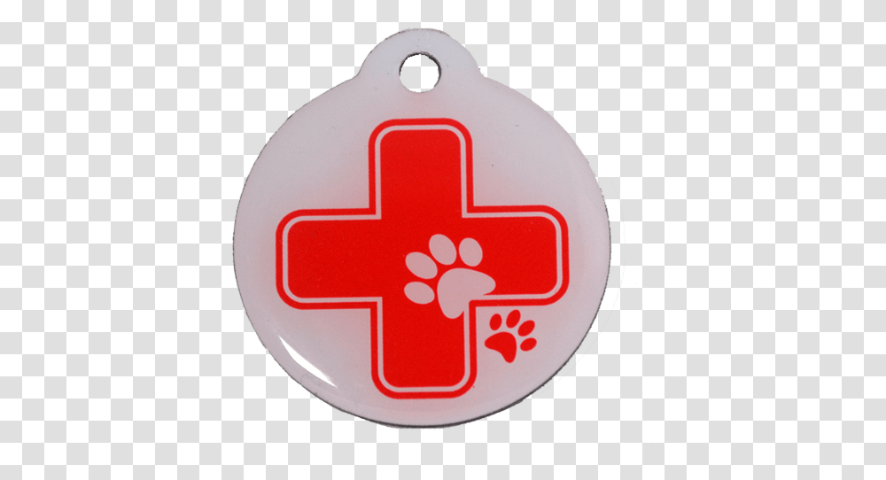 Chapa Grabada Para Perro Inoxidable Alerta Medica Cross, First Aid, Logo, Trademark Transparent Png