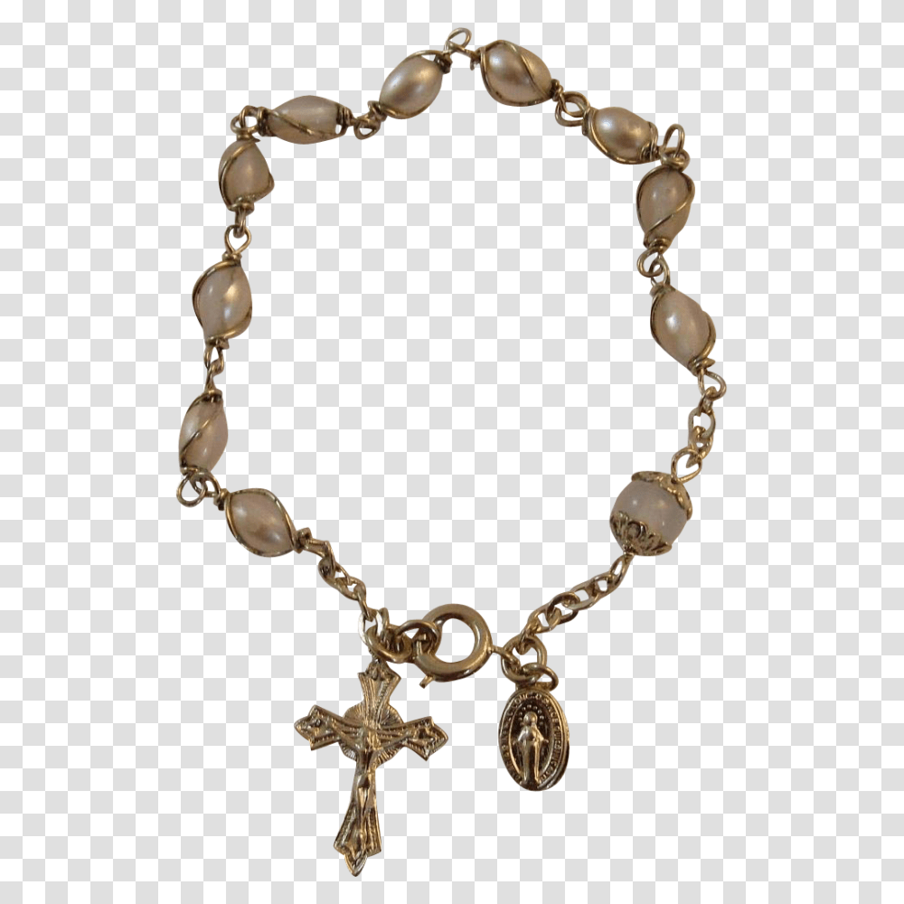 Chaplet Rosary Bracelet With Mary Medal And Jesus, Jewelry, Accessories, Accessory, Necklace Transparent Png