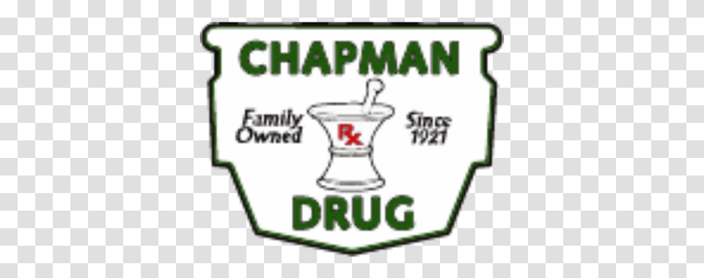 Chapman Drug Company Emblem, Label, Jar, Logo Transparent Png