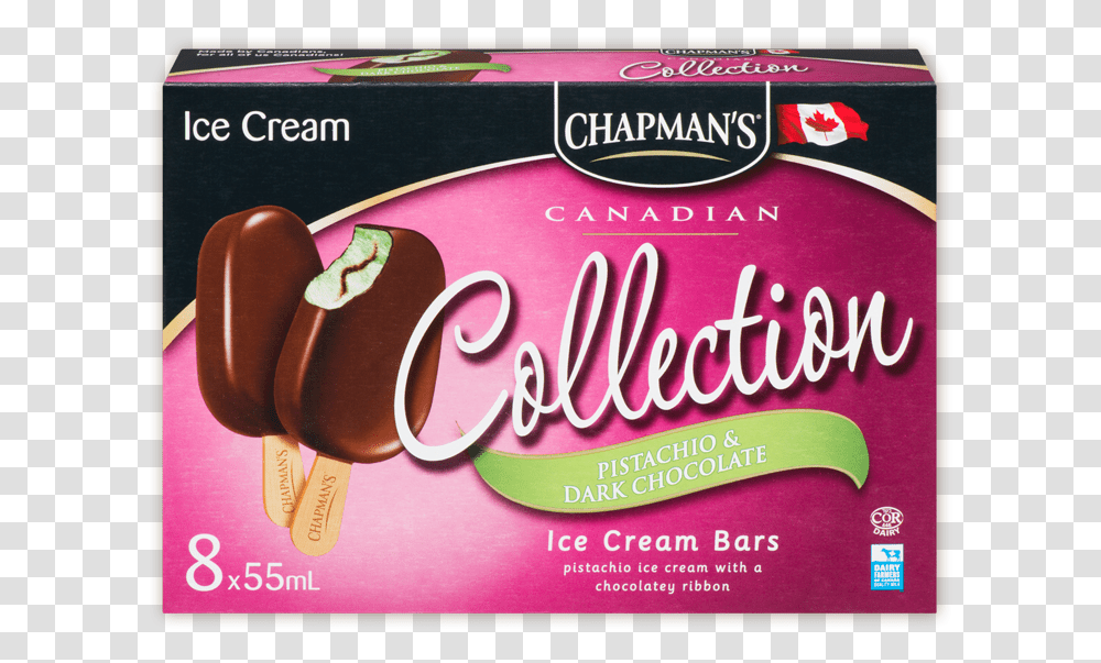 Chapman's Canadian Collection Pistachio Amp Dark Chocolate Toffee, Sweets, Food, Dessert, Label Transparent Png