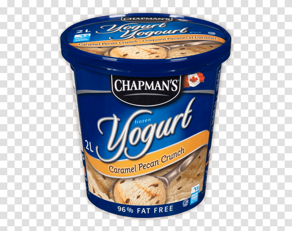 Chapman's Caramel Pecan Crunch Frozen Yogurt Chapmans Ice Cream Yogurt, Food, Dessert Transparent Png