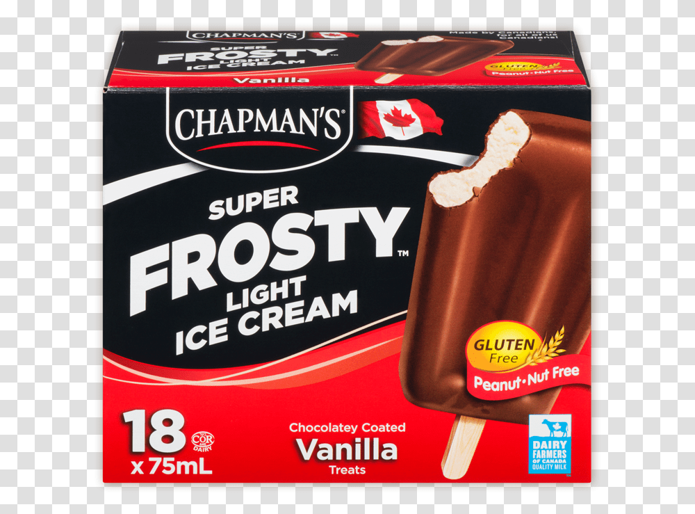 Chapman's Vanilla Frosty Ice Cream Bar, Sweets, Food, Confectionery, Dessert Transparent Png