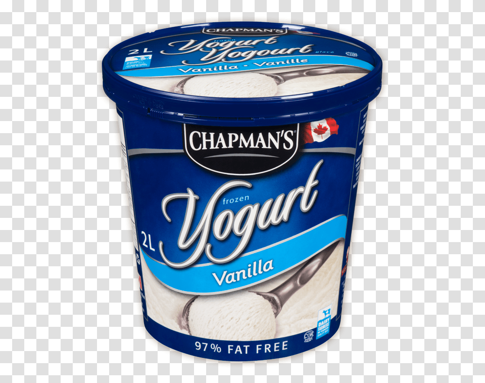 Chapman's Vanilla Frozen Yogurt Chapman's Frozen Yogurt, Dessert, Food, Cream, Creme Transparent Png