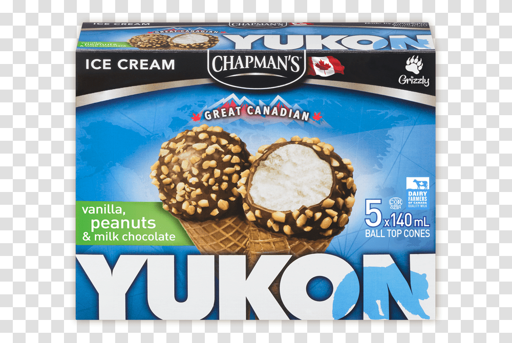 Chapman's Yukon Vanilla Amp Peanuts Ice Cream Cone Yukon Ice Cream Cone, Advertisement, Flyer, Poster, Paper Transparent Png