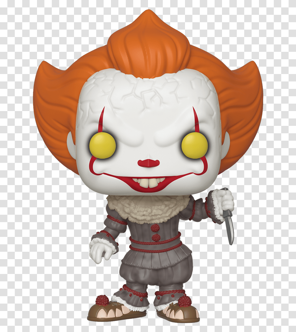 Chapter 2 Funko Pops Pennywise With Blade, Toy, Doll, Figurine, Plush Transparent Png