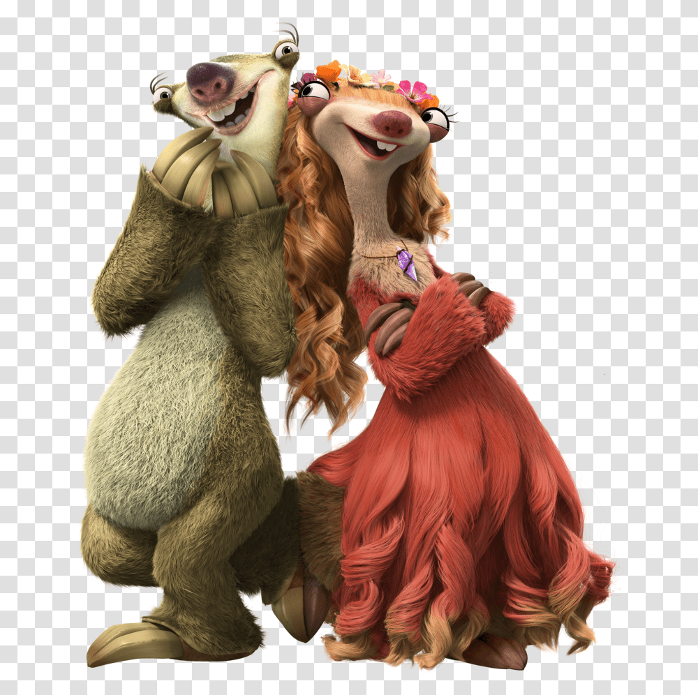 Char Shot Sid Brooke 2 Ice Age Sid Ice Age Collision Ice Age Sid And Brooke, Leisure Activities, Figurine, Toy, Performer Transparent Png