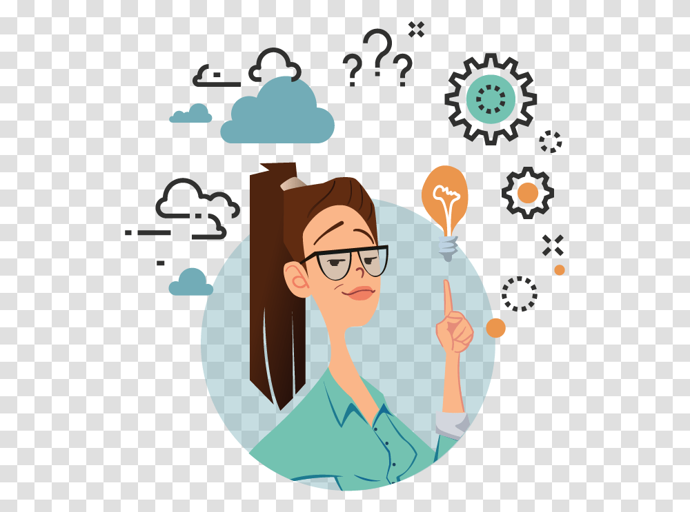 Charachters Thinking Of A Solution, Poster, Person, Sunglasses, Face Transparent Png