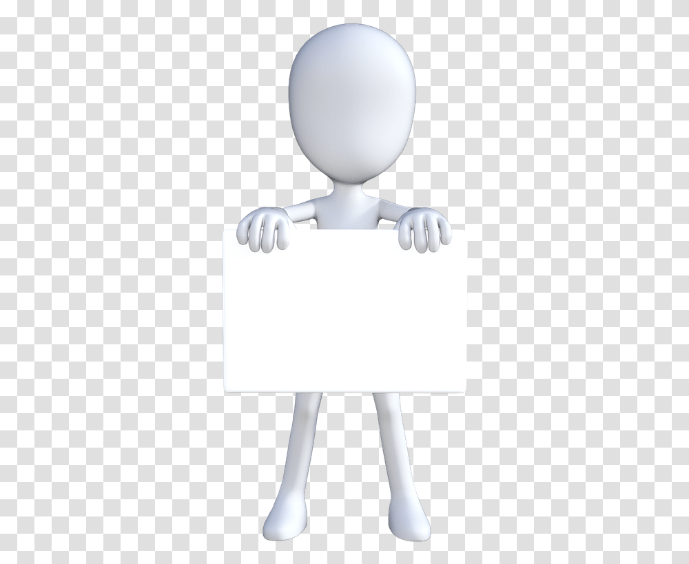 Character 3d Man Person Free Photo Cartoon Person With Sign, Lamp, White Board, Electronics, Word Transparent Png